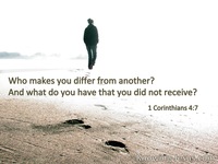 1 Corinthians 4:7