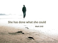 Mark 14:8