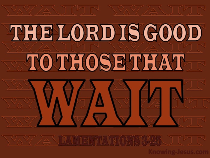 Bible Reading Lamentations 3:25 - God Is Good All The Time