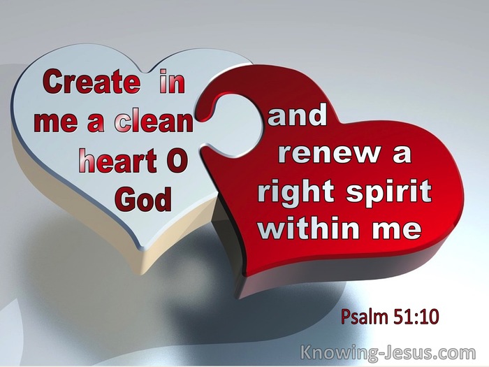 What Does Psalm 51 10 Mean