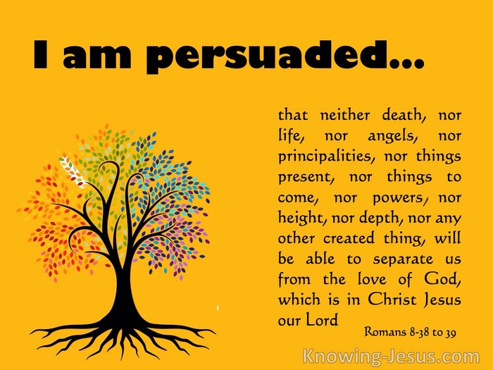 Romans 8:38-39 - Bible verse (KJV) 