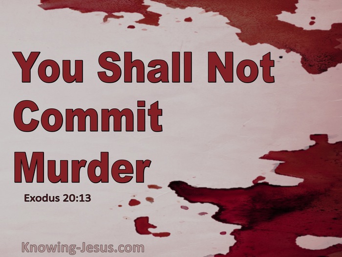 commandments thou shalt not kill