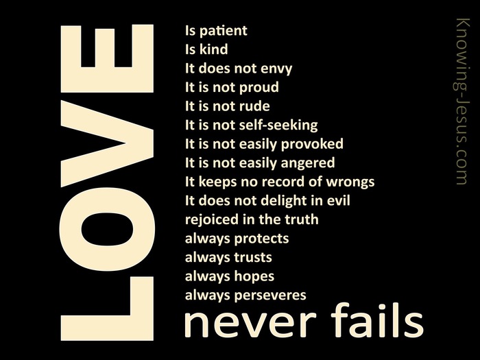 What does it mean that love always trusts (1 Corinthians 13:7